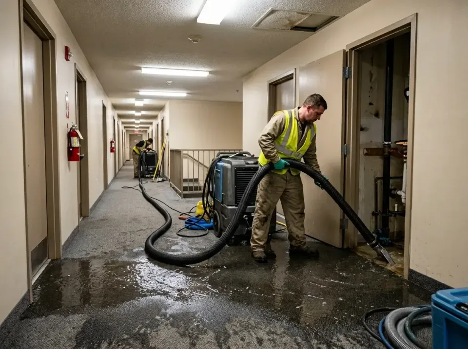 multi-unit-apartment-hallway-f-005 — frequently asked questions, Emergency Burst Pipe Water Extraction & Removal in Chinchil…